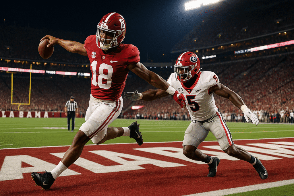 Hasil dan Highlight NCAA 4 Oktober 2025: Pertandingan Seru, Skor Akhir, dan Momen Terbaik atlet notre dame rayakan kemenangan tipis di ncaa 2025.