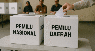emisahan jadwal Pemilu Nasional dan Daerah 2029 di TPS.