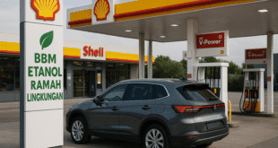 Etanol sebagai bahan bakar alternatif ramah lingkungan.