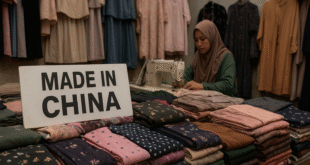 pasar tekstil dan pakaian muslim