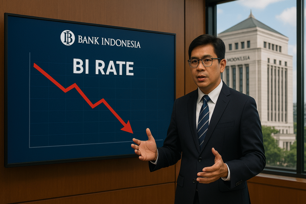 Bank Indonesia Pangkas BI Rate: Stimulus Baru Hadapi Tekanan Ekonomi presenting the bi rate analysis