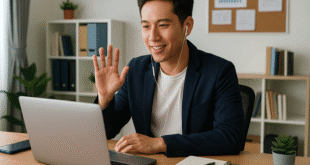 Pengusaha muda menjalankan bisnis digital 2025 dengan strategi online.peluang usaha favorit pengusaha muda.
