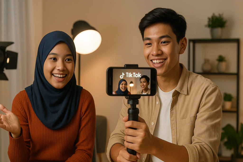 Tren Micro-Drama di TikTok: Remaja Indonesia Gandrung Cerita 1–2 Menit tiktok drama filming in studio
